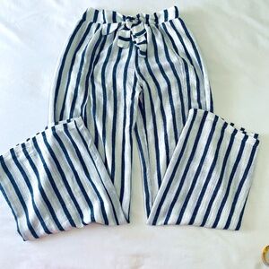 Becca blue and white  pinstripes pants ,size Medium